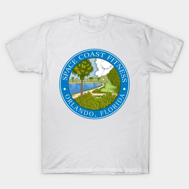 Space Coast Fitness - Orlando Logo T-Shirt by RichStork